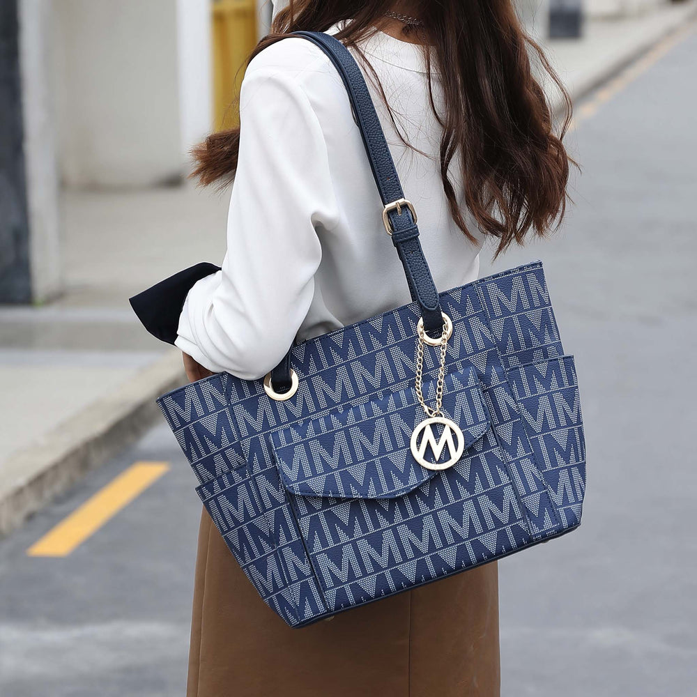Black MKF Collection By Mia K Griselda Signature Tote Bag