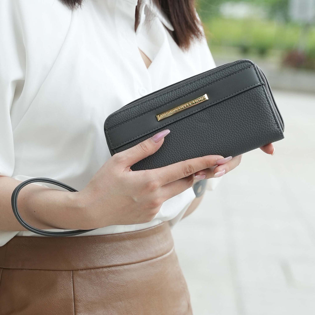 Charcoal Grey MKF Collection By Mia K Gloria Tote Bag