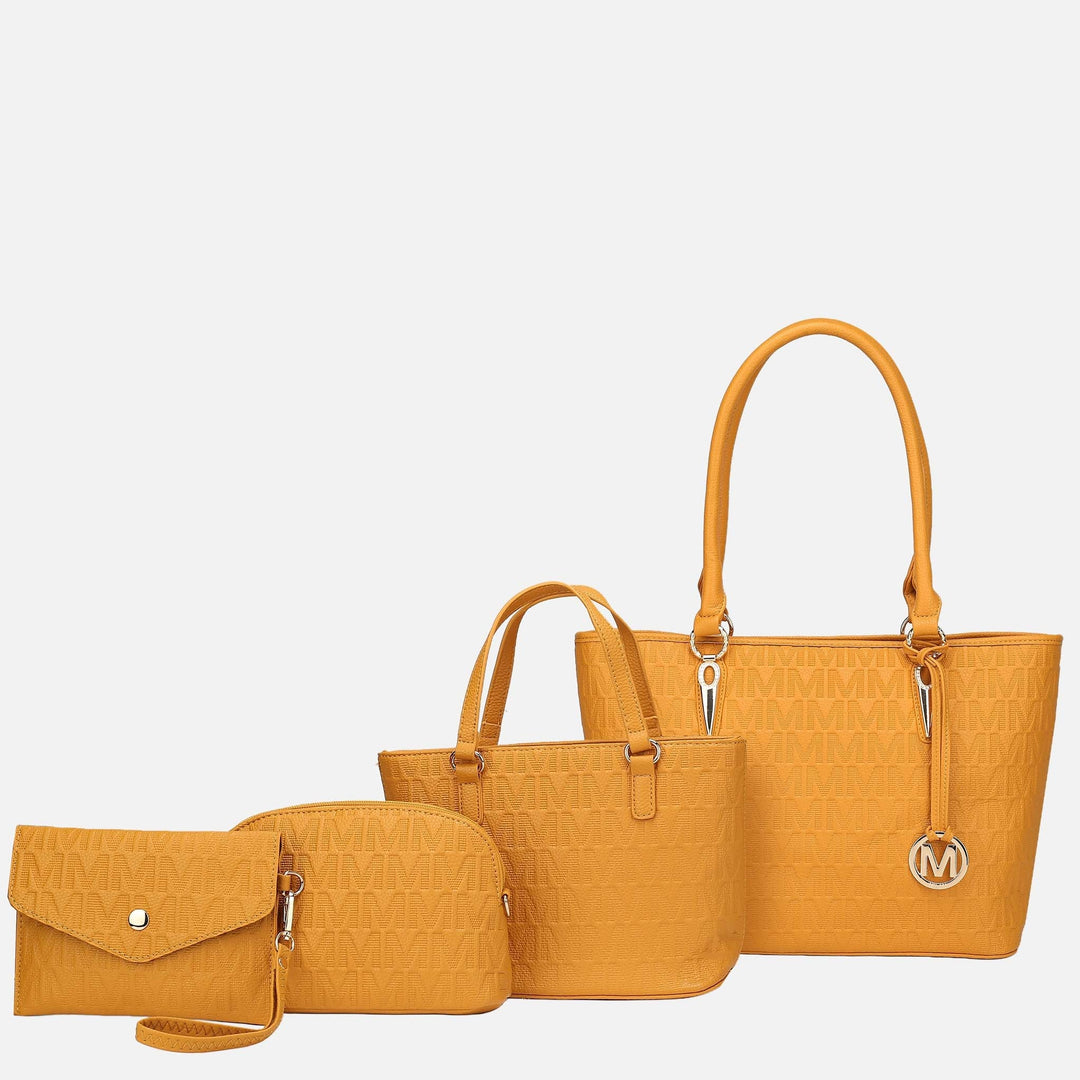 Camel MKF Collection By Mia K Edelyn Signature Tote Bag And Set