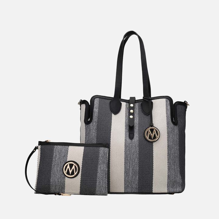MKF Collection By Mia K Juliana Tote Bag And Wristlet Set