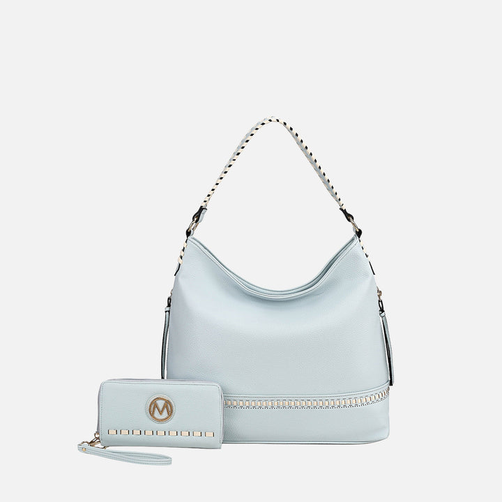 Teal MKF Collection By Mia K Blake Shoulder Bag And Set