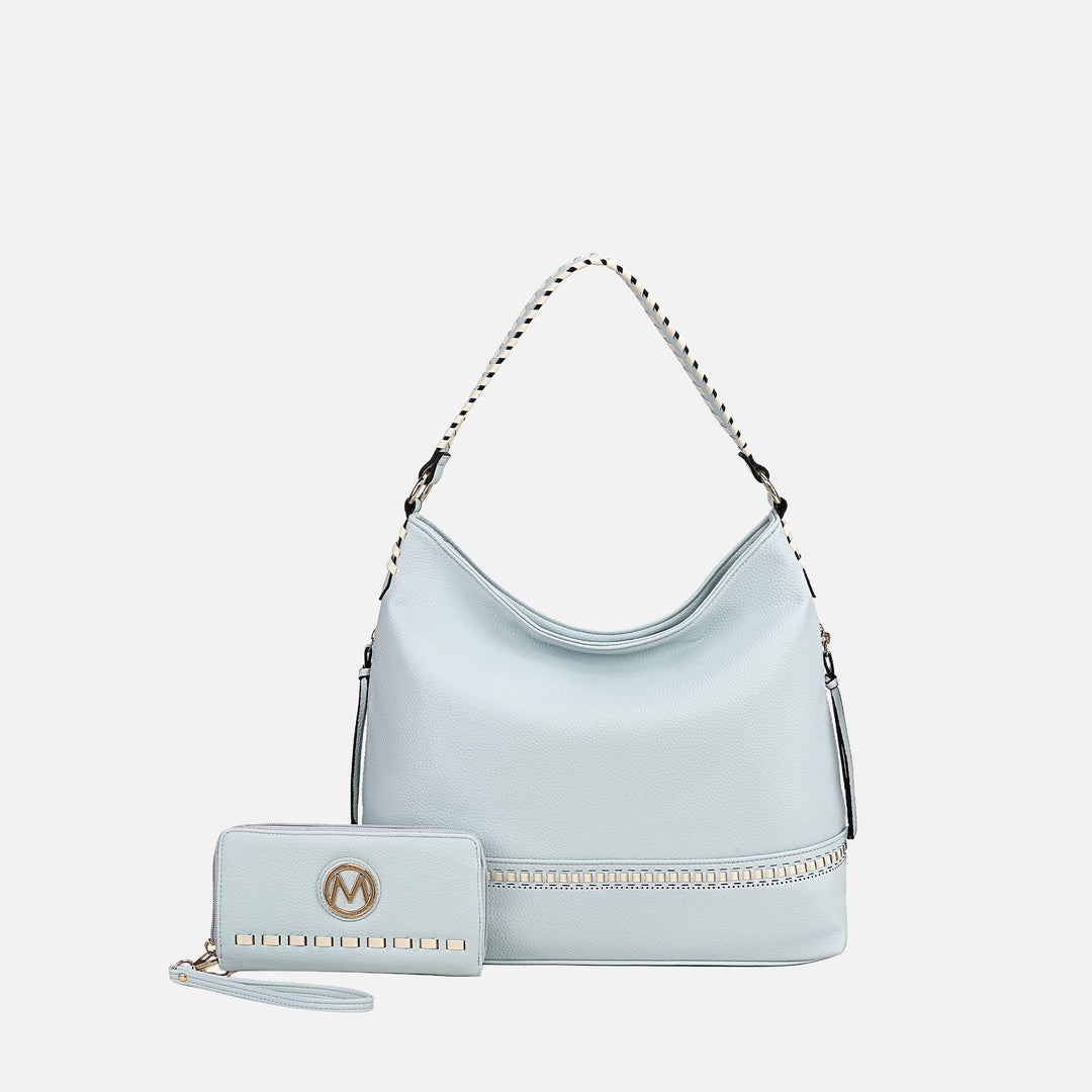 Blue MKF Collection By Mia K Blake Shoulder Bag And Set