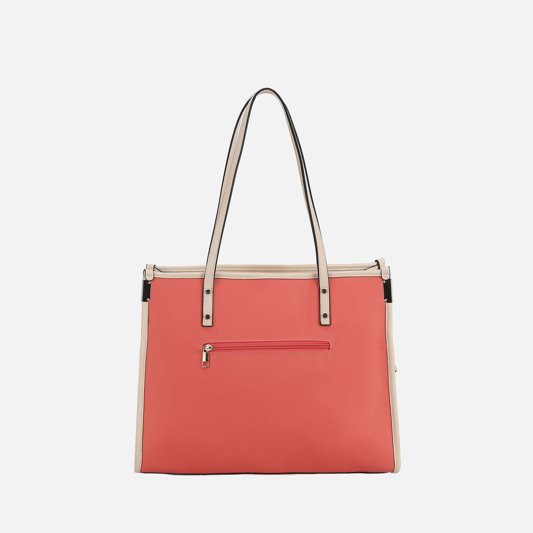 Cognac Brown MKF Collection By Mia K Kindred Oversize Tote