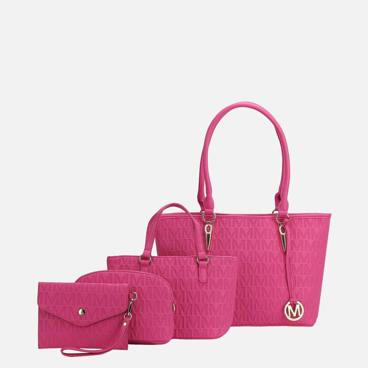 Indigo MKF Collection By Mia K Edelyn Signature Tote Bag And Set