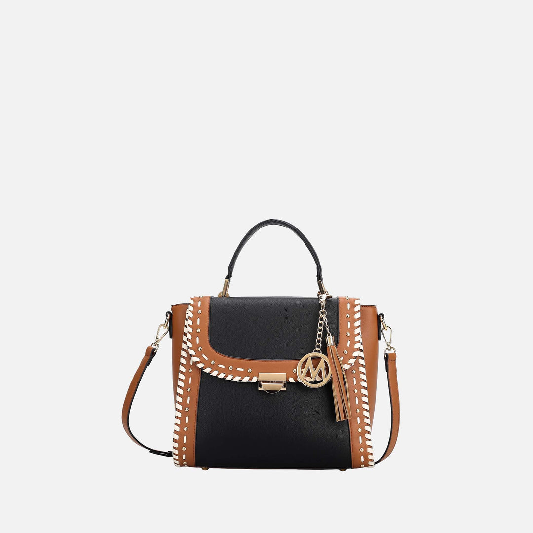 Merlot MKF Collection By Mia K Flora Shoulder Bag