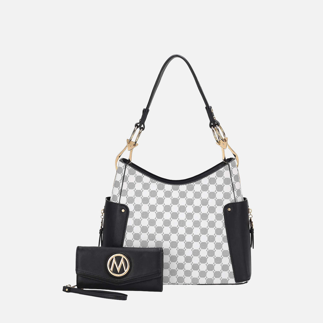 Mustard MKF Collection By Mia K Penelope Shoulder Bag And Set
