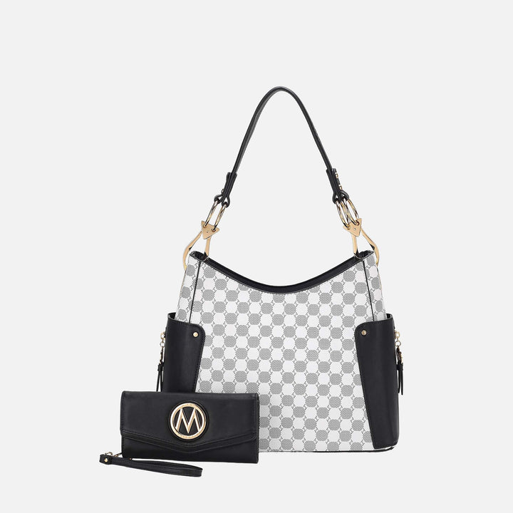 Mustard MKF Collection By Mia K Penelope Shoulder Bag And Set