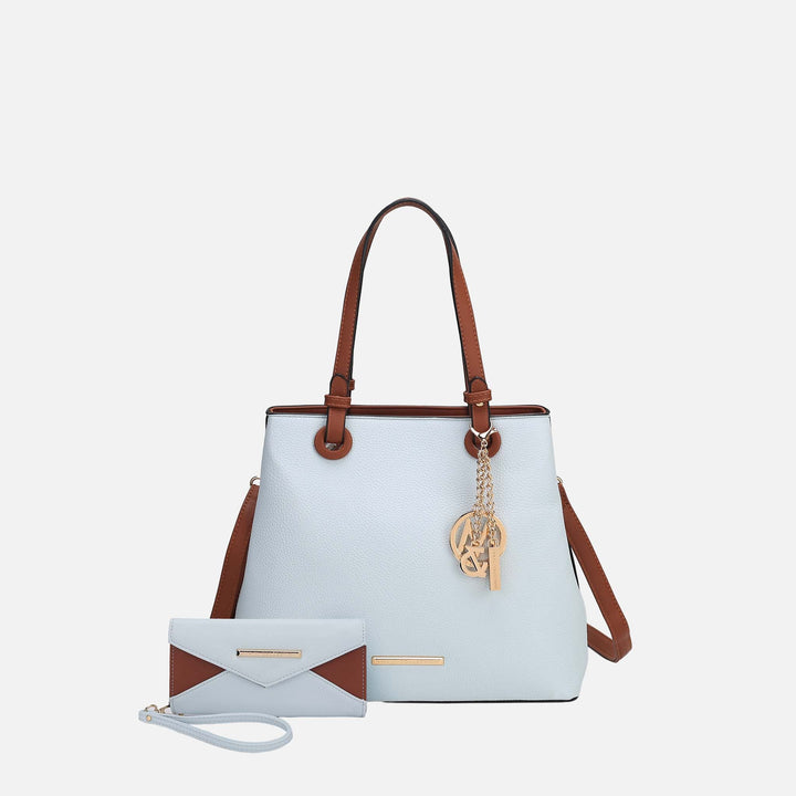 Pink MKF Collection By Mia K Kearny Hobo Bag And Set