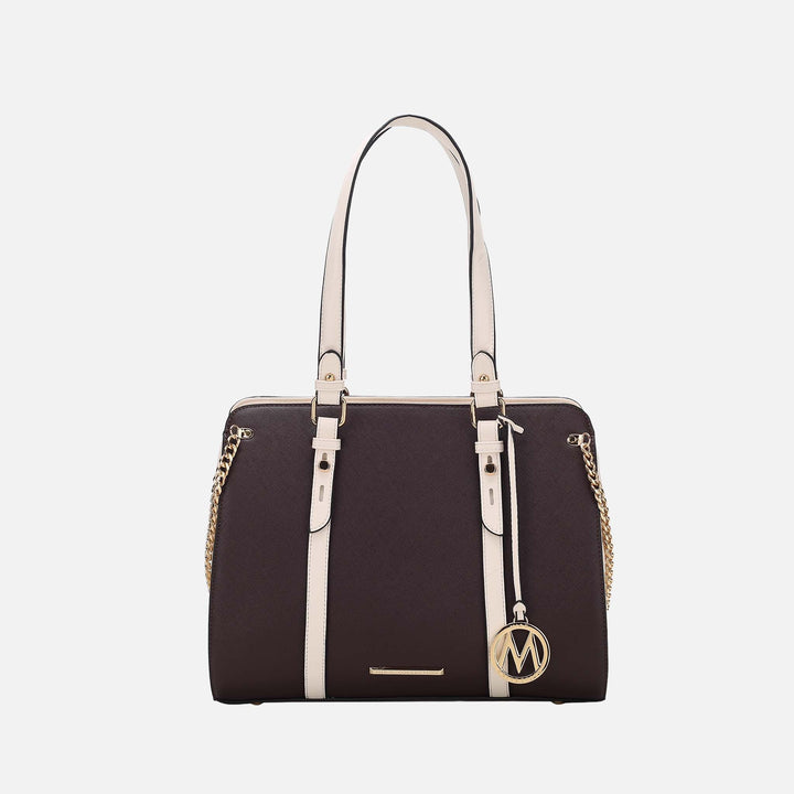 MKF Collection By Mia K Amy Color Block Shoulder Bag