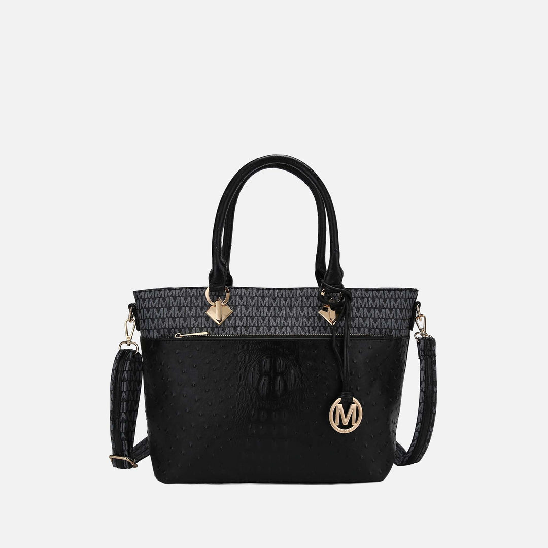 Black MKF Collection By Mia K Grace Signature Tote Bag