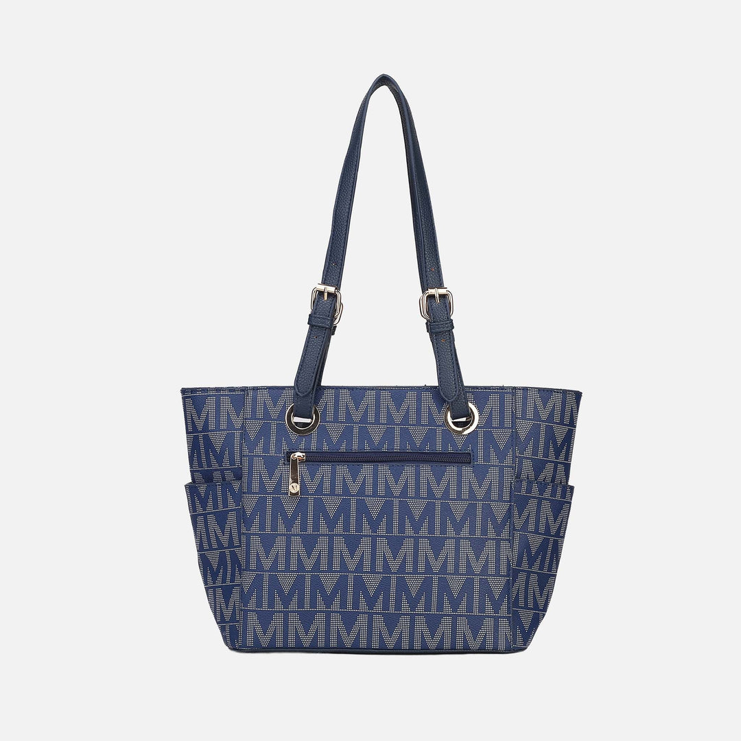 Beige MKF Collection By Mia K Griselda Signature Tote Bag