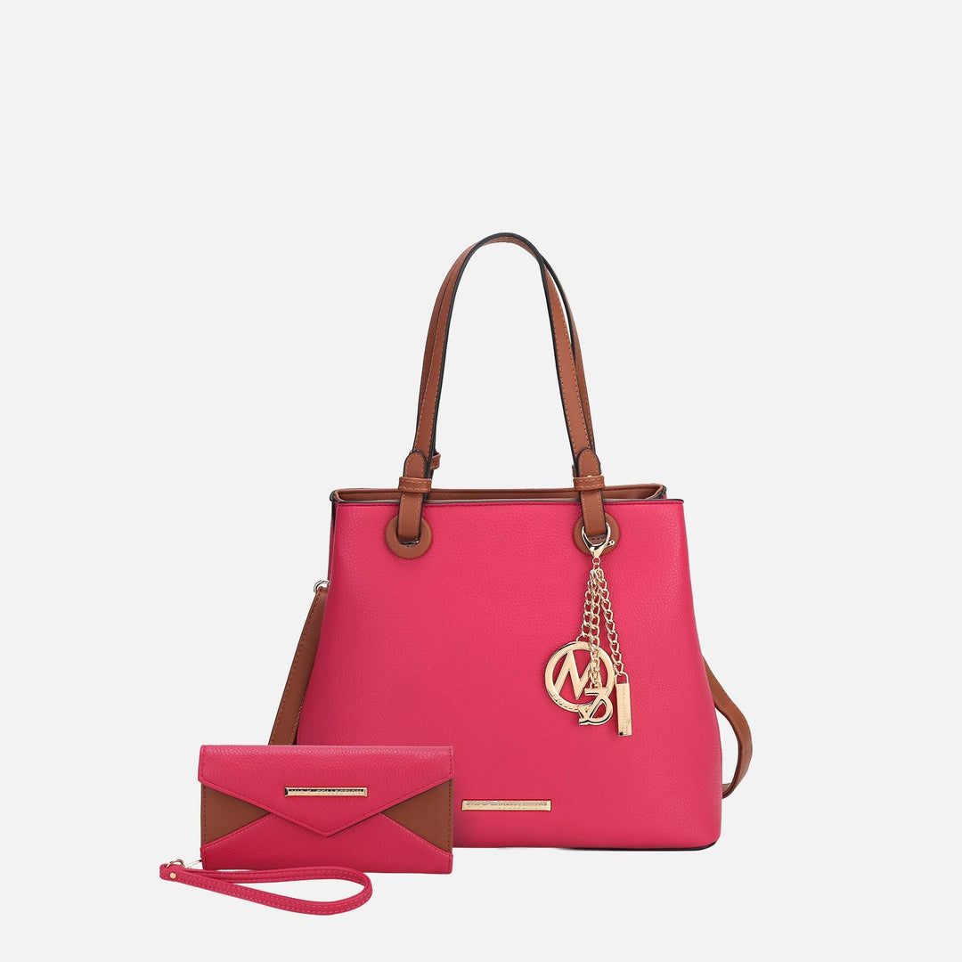 Pewter MKF Collection By Mia K Kearny Hobo Bag And Set