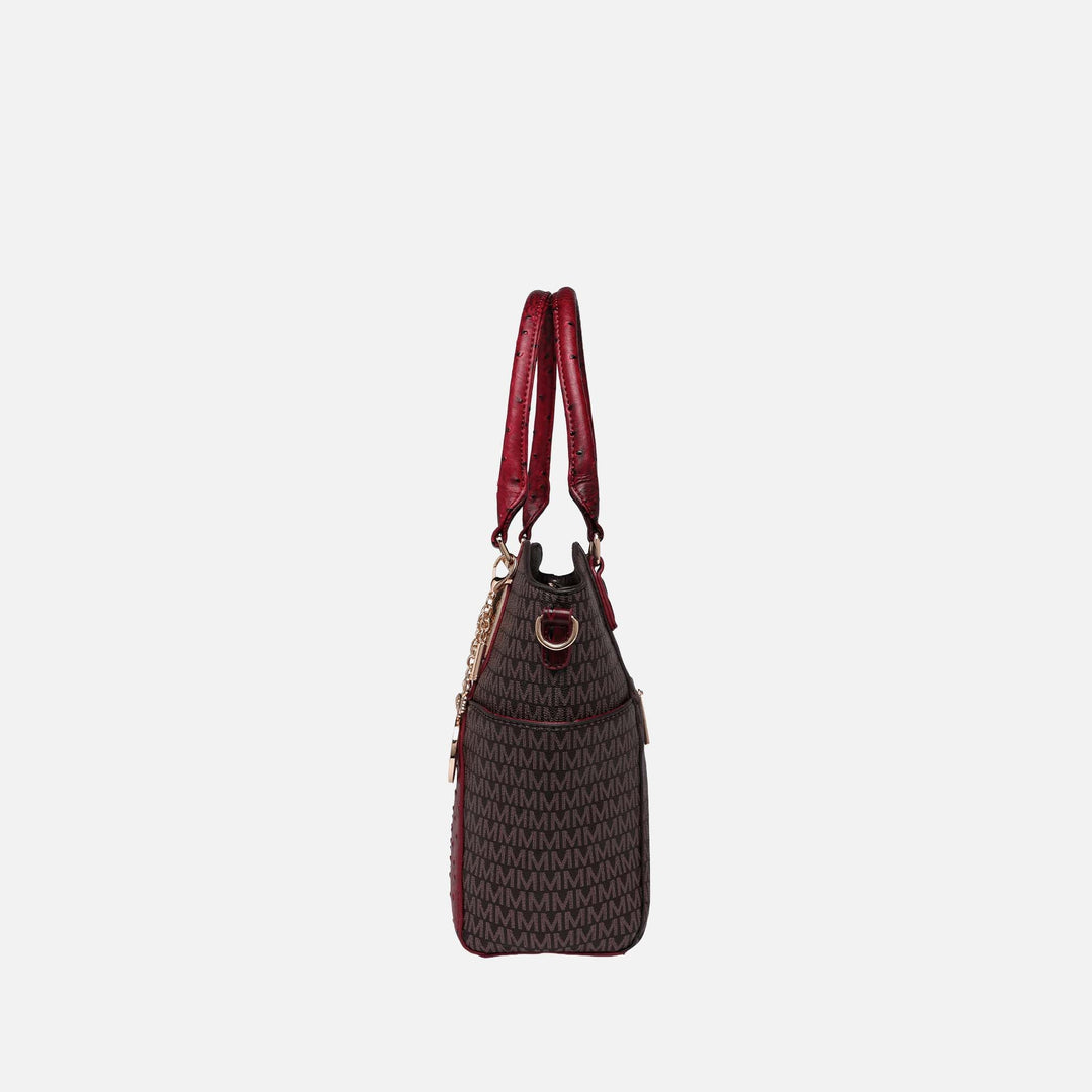 Chocolate MKF Collection By Mia K Kristal Signature Tote Bag