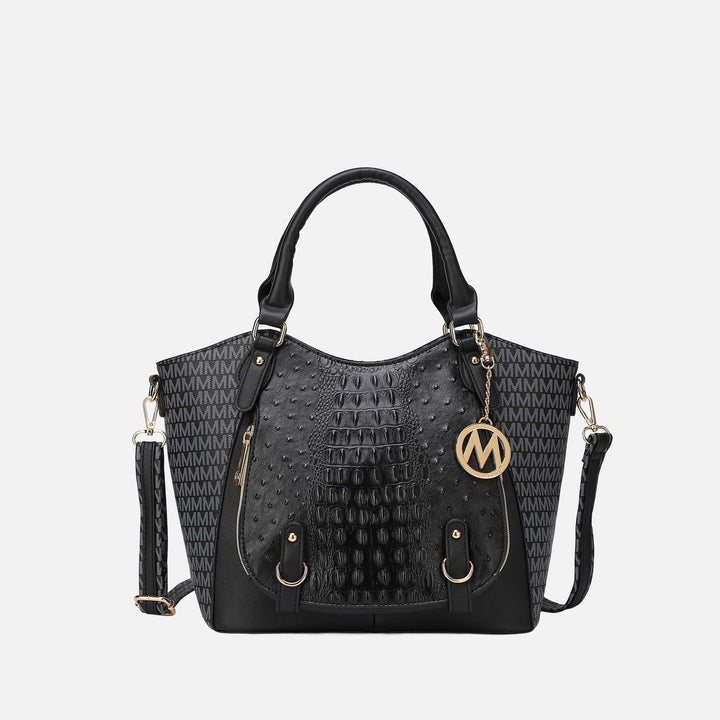 Tan MKF Collection By Mia K Jacqueline Signature Shoulder Bag