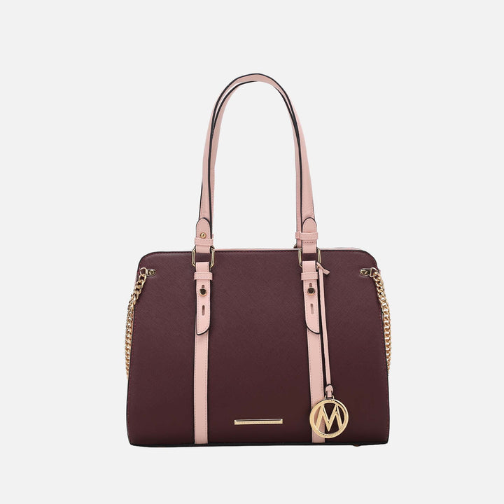 MKF Collection By Mia K Amy Color Block Shoulder Bag