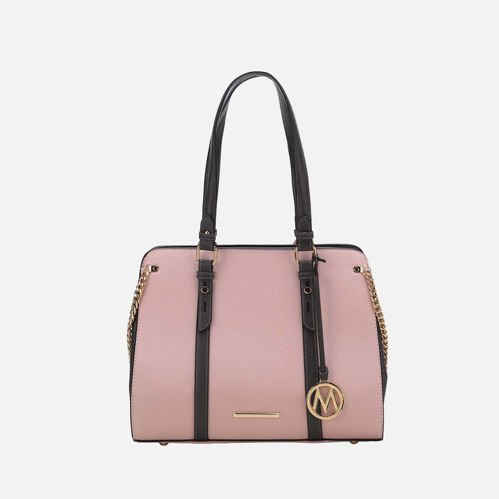 Charcoal Grey MKF Collection By Mia K Amy Color Block Shoulder Bag