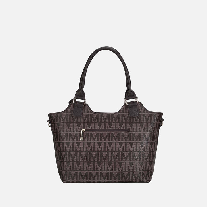 Burgundy MKF Collection By Mia K Thania Signature Tote Bag