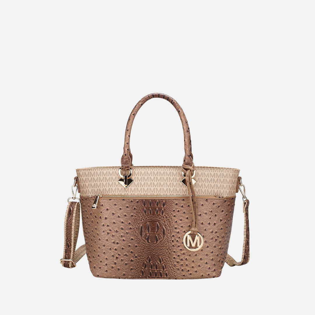 Brown MKF Collection By Mia K Grace Signature Tote Bag