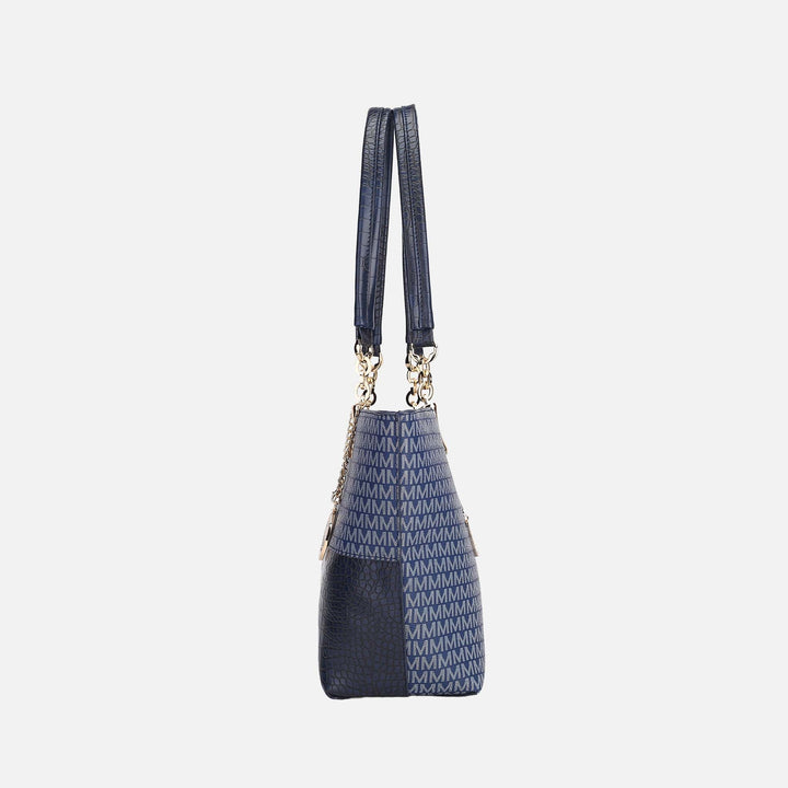 Dark Purple MKF Collection By Mia K Sasha Signature Tote Bag