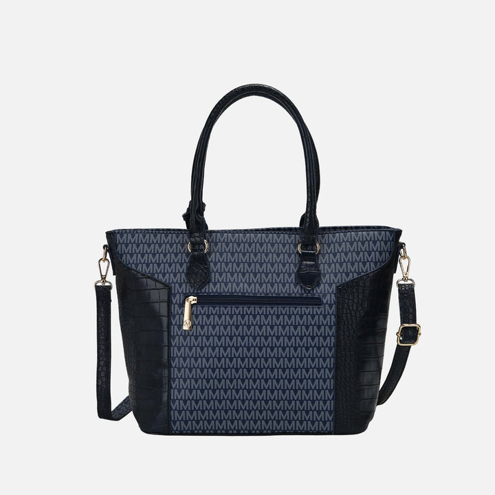 Brown MKF Collection By Mia K Shonda Signature Tote Bag And Set