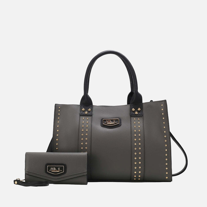 Golden Poppy MKF Collection By Mia K Davina Tote Bag And Wallet Set