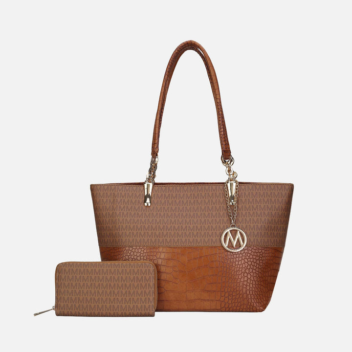 MKF Collection By Mia K Sasha Signature Tote Bag