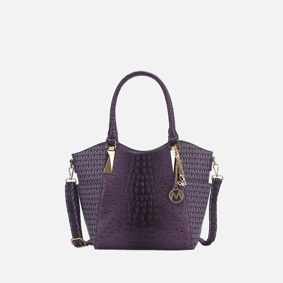 Tan MKF Collection By Mia K Kristal Signature Tote Bag
