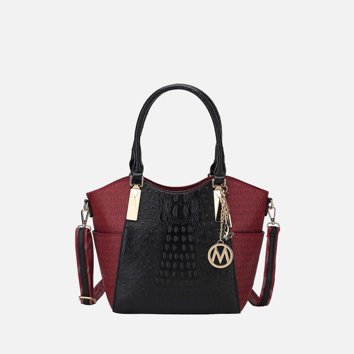Wine MKF Collection By Mia K Kristal Signature Tote Bag