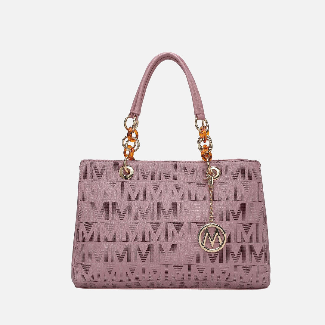 White MKF Collection By Mia K Sirna Signature Tote Bag