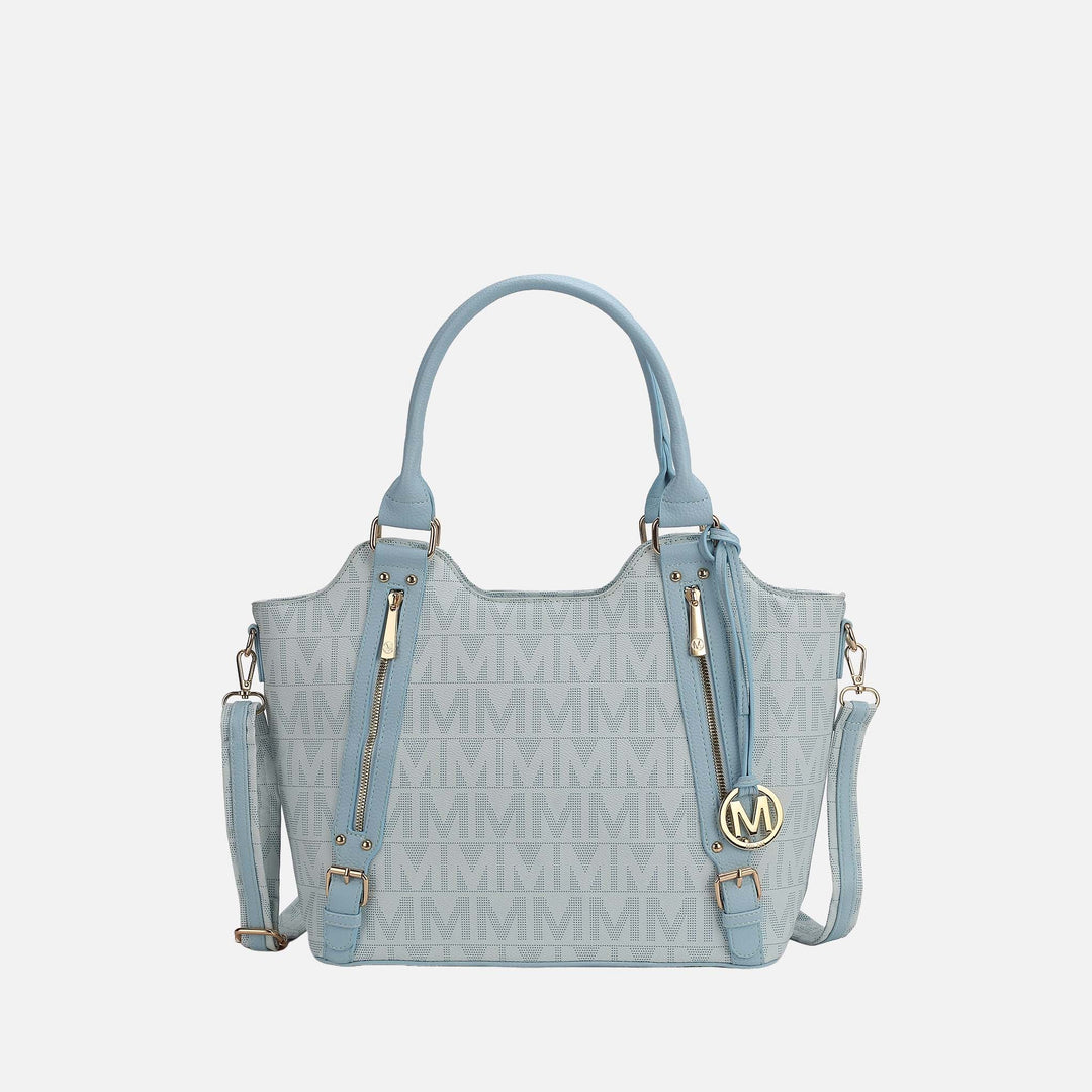 Beige MKF Collection By Mia K Thania Signature Tote Bag