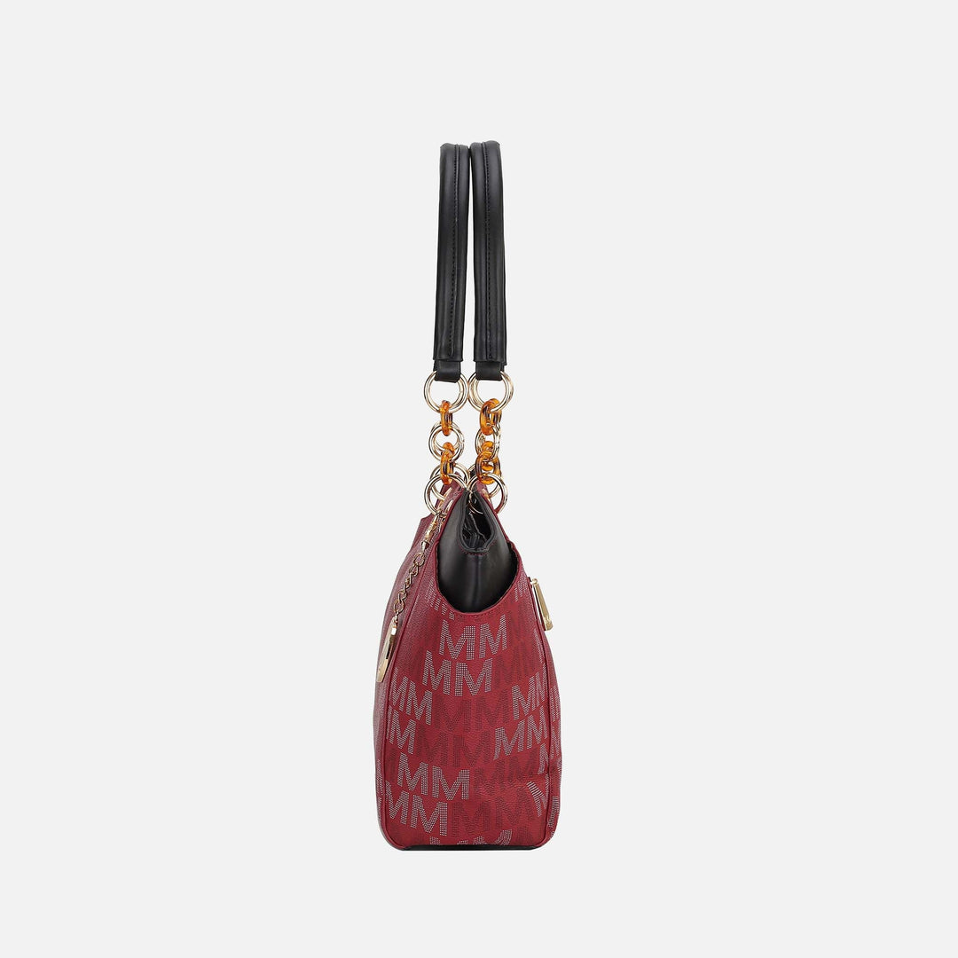 Merlot MKF Collection By Mia K Cameron Signature Tote Bag