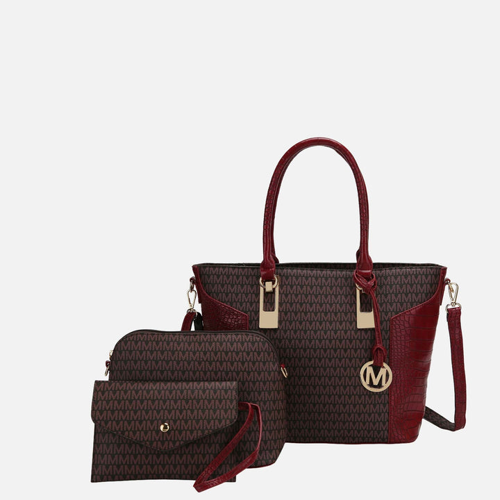 MKF Collection By Mia K Shonda Signature Tote Bag And Set