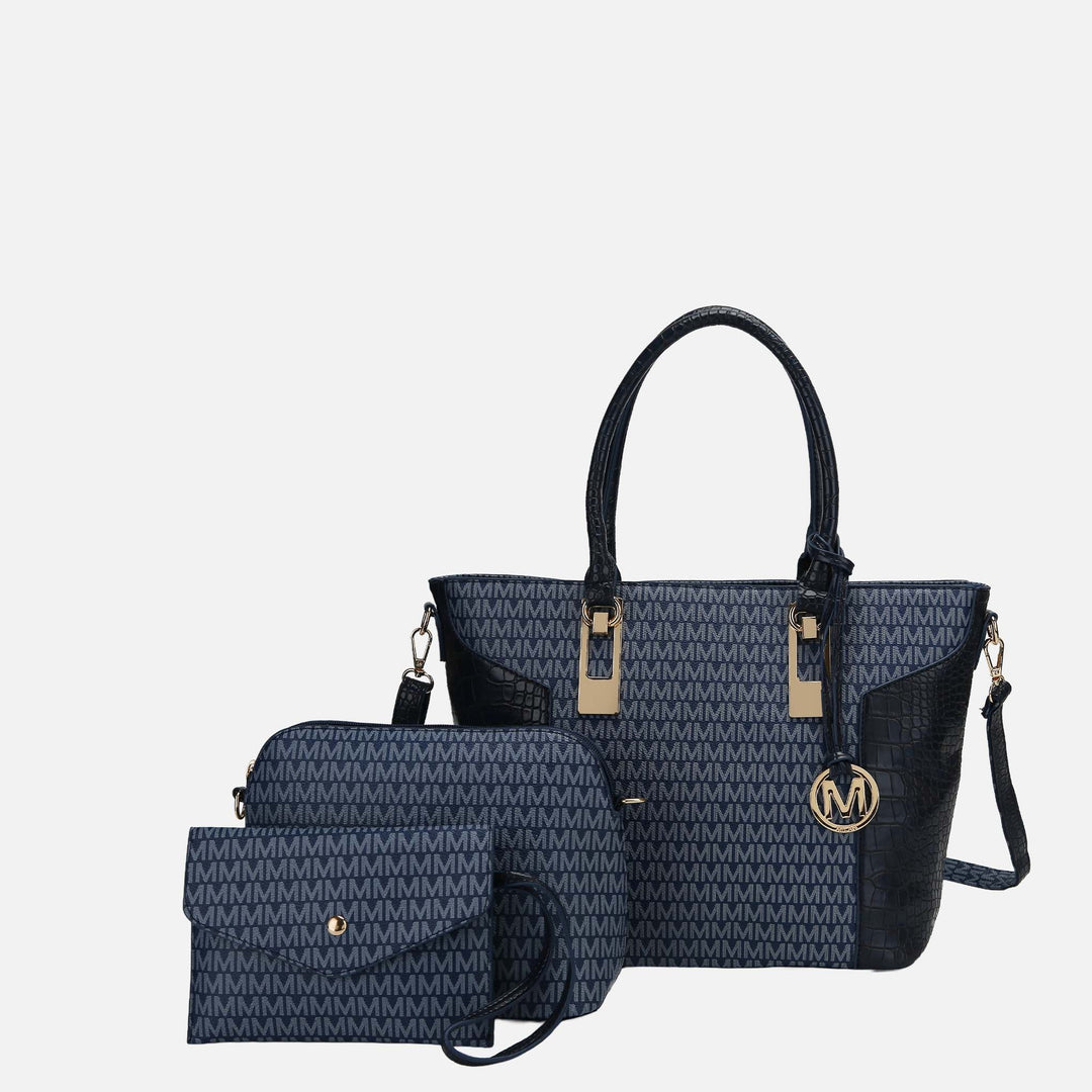 MKF Collection By Mia K Shonda Signature Tote Bag And Set