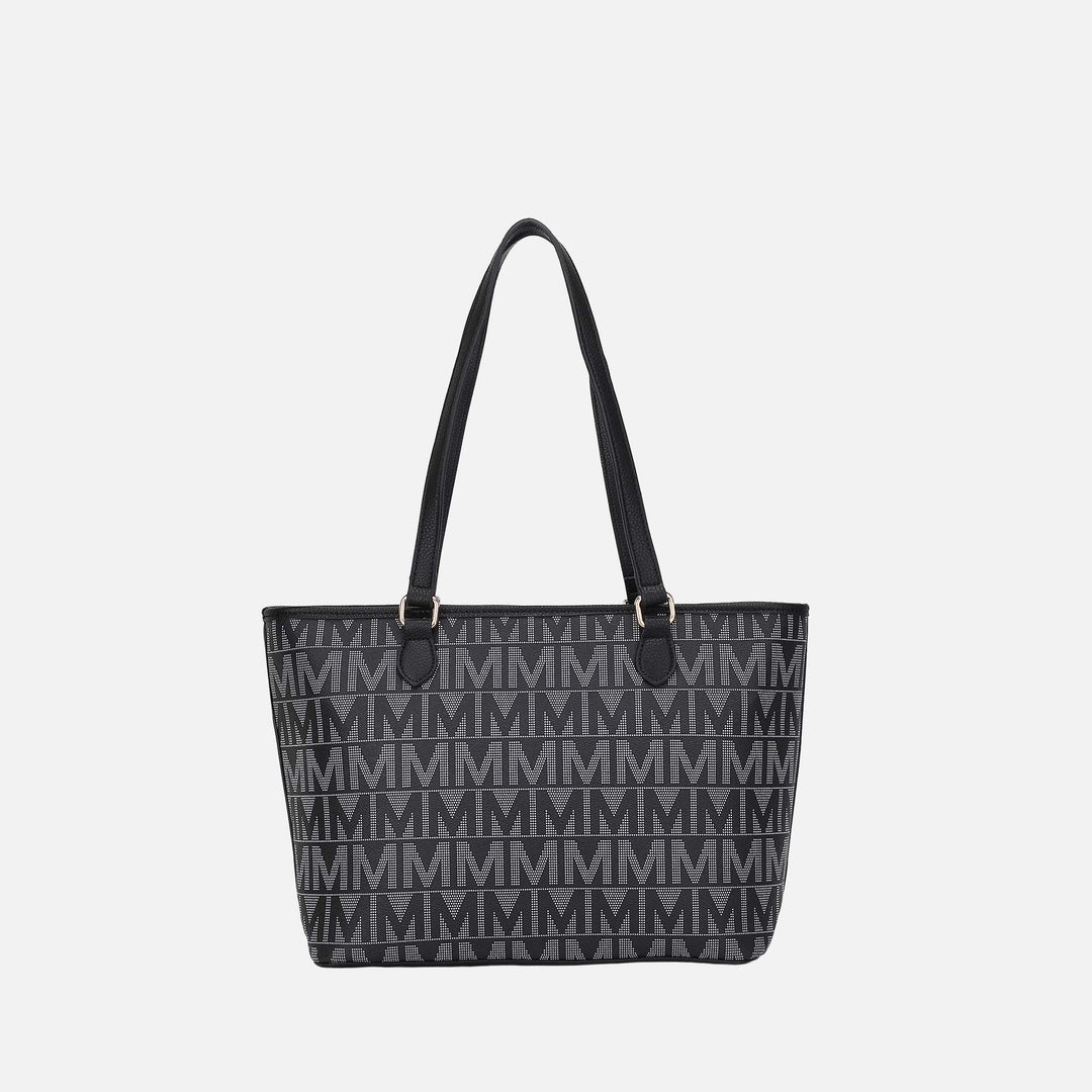Burgundy MKF Collection By Mia K Marimar Signature Tote Bag And Set