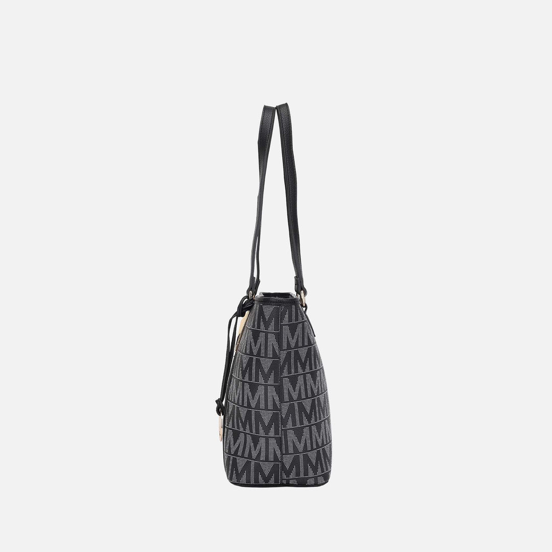 Chocolate MKF Collection By Mia K Marimar Signature Tote Bag And Set