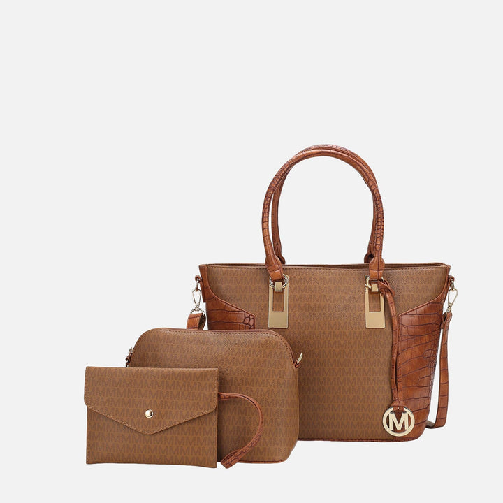 MKF Collection By Mia K Shonda Signature Tote Bag And Set