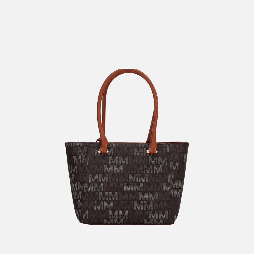 Burgundy MKF Collection By Mia K Lady Ii Signature Tote Bag And Set