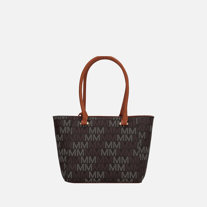 Burgundy MKF Collection By Mia K Lady Ii Signature Tote Bag And Set