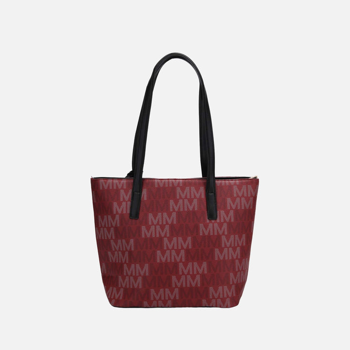 Charcoal Grey MKF Collection By Mia K Aylet Signature Tote Bag And Set