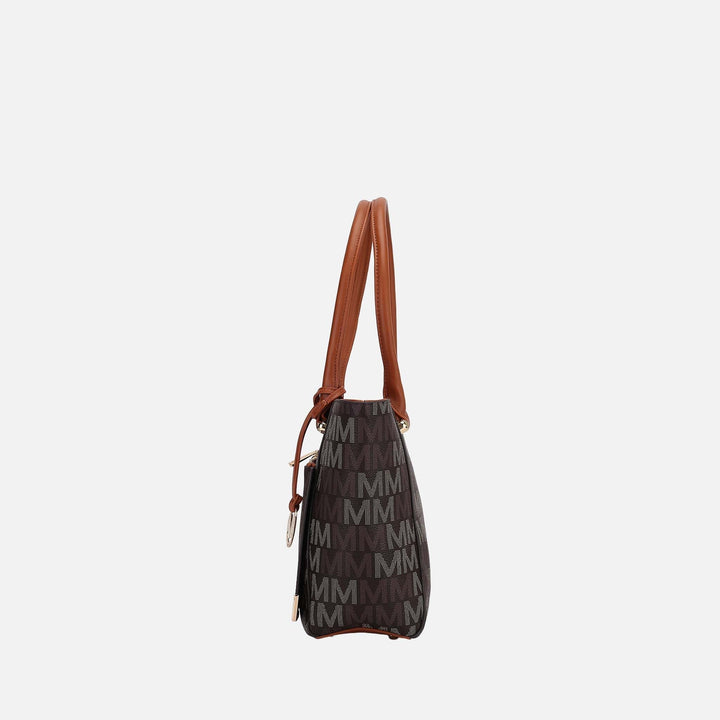 Wine MKF Collection By Mia K Lady Ii Signature Tote Bag And Set