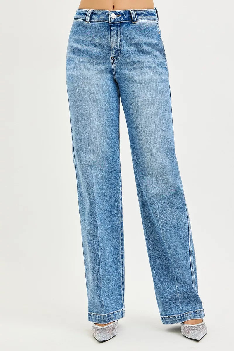 Medium Risen Slouchy Straight Jeans
