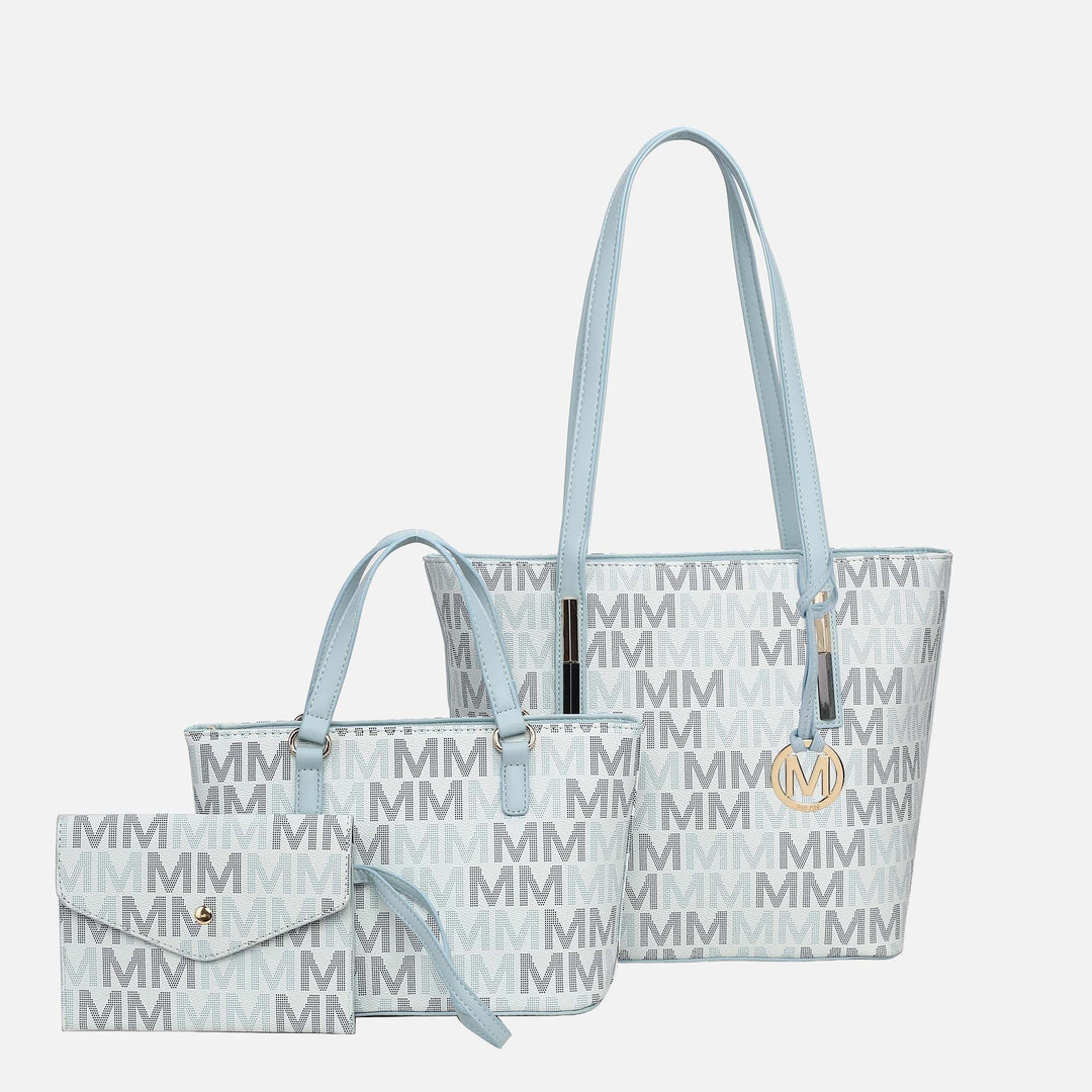 Wine MKF Collection By Mia K Aylet Signature Tote Bag And Set