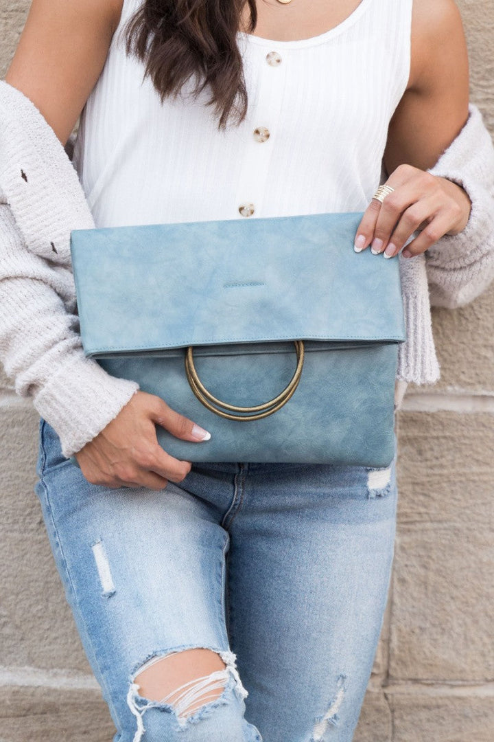 Fold Over O Ring Clutch | Anekay