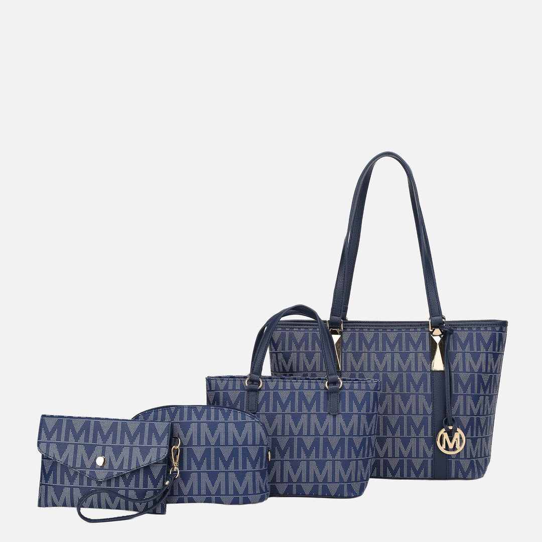 Fuchsia MKF Collection By Mia K Marimar Signature Tote Bag And Set