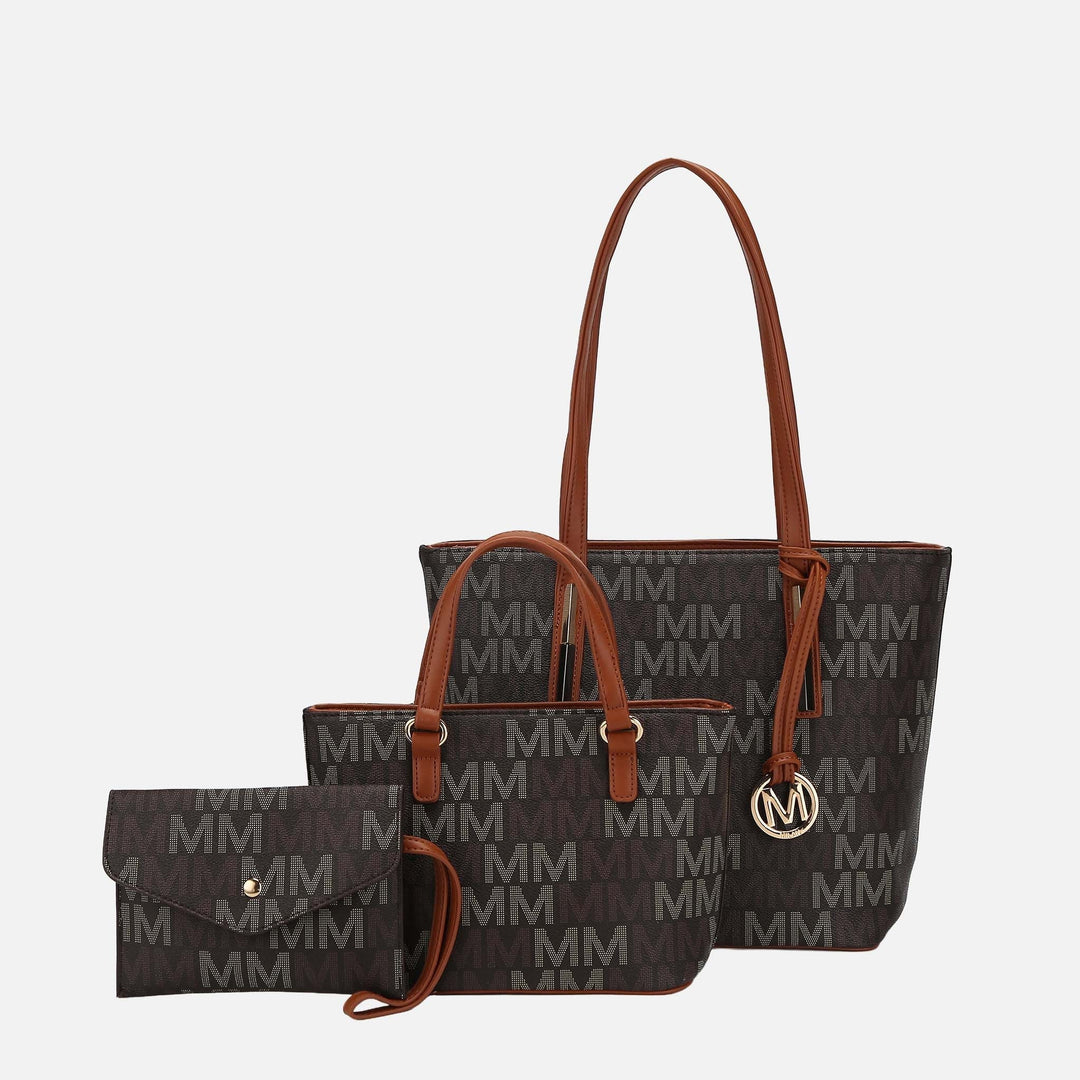 Fuchsia MKF Collection By Mia K Aylet Signature Tote Bag And Set