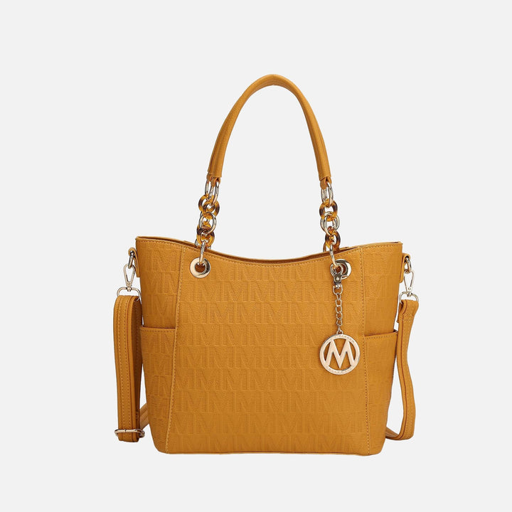 Taupe MKF Collection By Mia K Rylee Signature Tote Bag