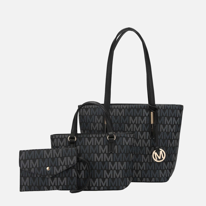 Light Blue MKF Collection By Mia K Aylet Signature Tote Bag And Set