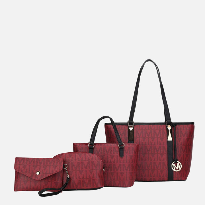 Tawny MKF Collection By Mia K Marimar Signature Tote Bag And Set