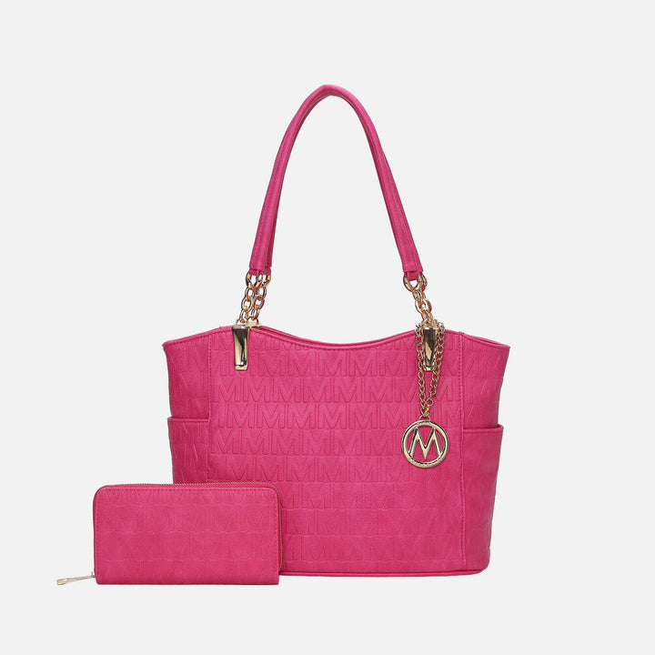 MKF Collection By Mia K Allison Signature Tote Bag And Wallet Set