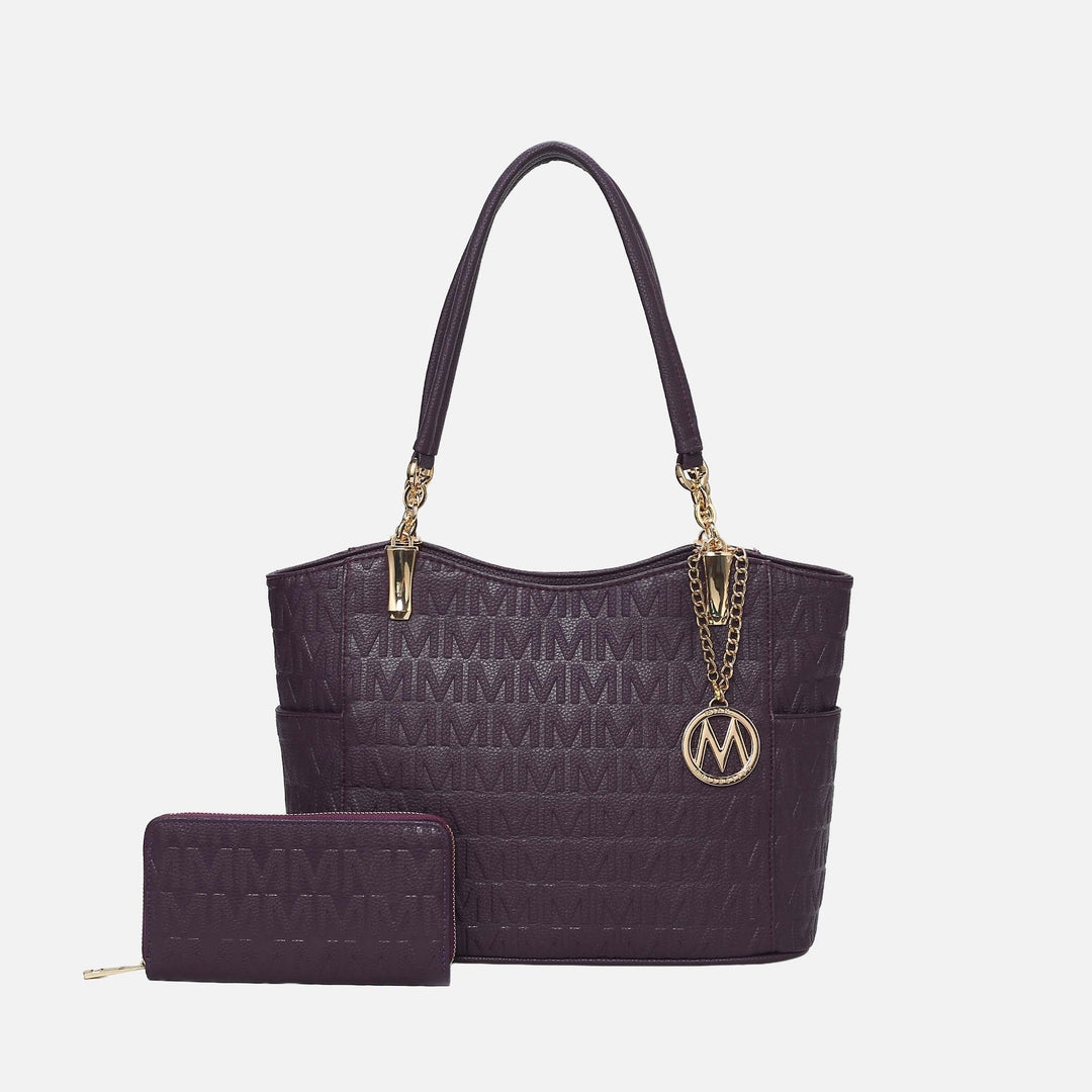 MKF Collection By Mia K Allison Signature Tote Bag And Wallet Set